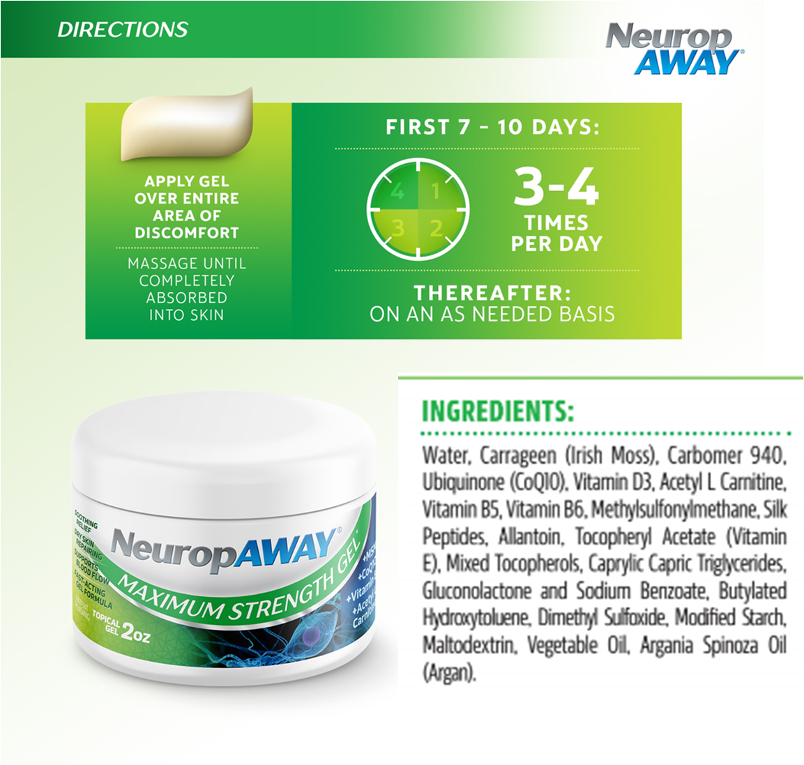 NeuropAWAY® Maximum Strength Gel