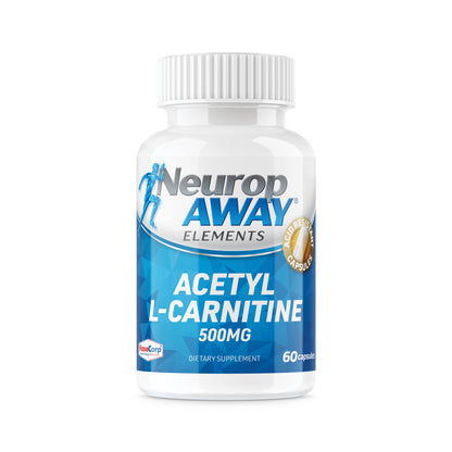 Acetyl L-Carnitine 500mg 60ct Acid Resistant Capsules (60 500mg Capsules Per Bottle) Veggie Caps