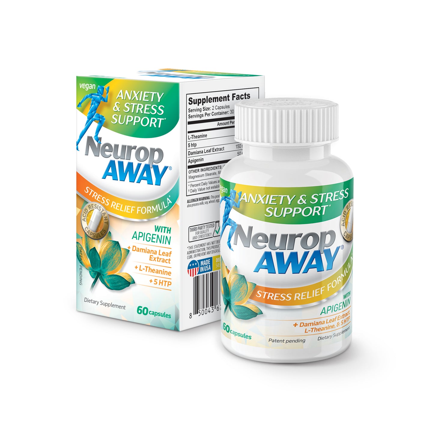 NeuropAWAY® Stress Relief and Anxiety Support Formula (3-Pack)