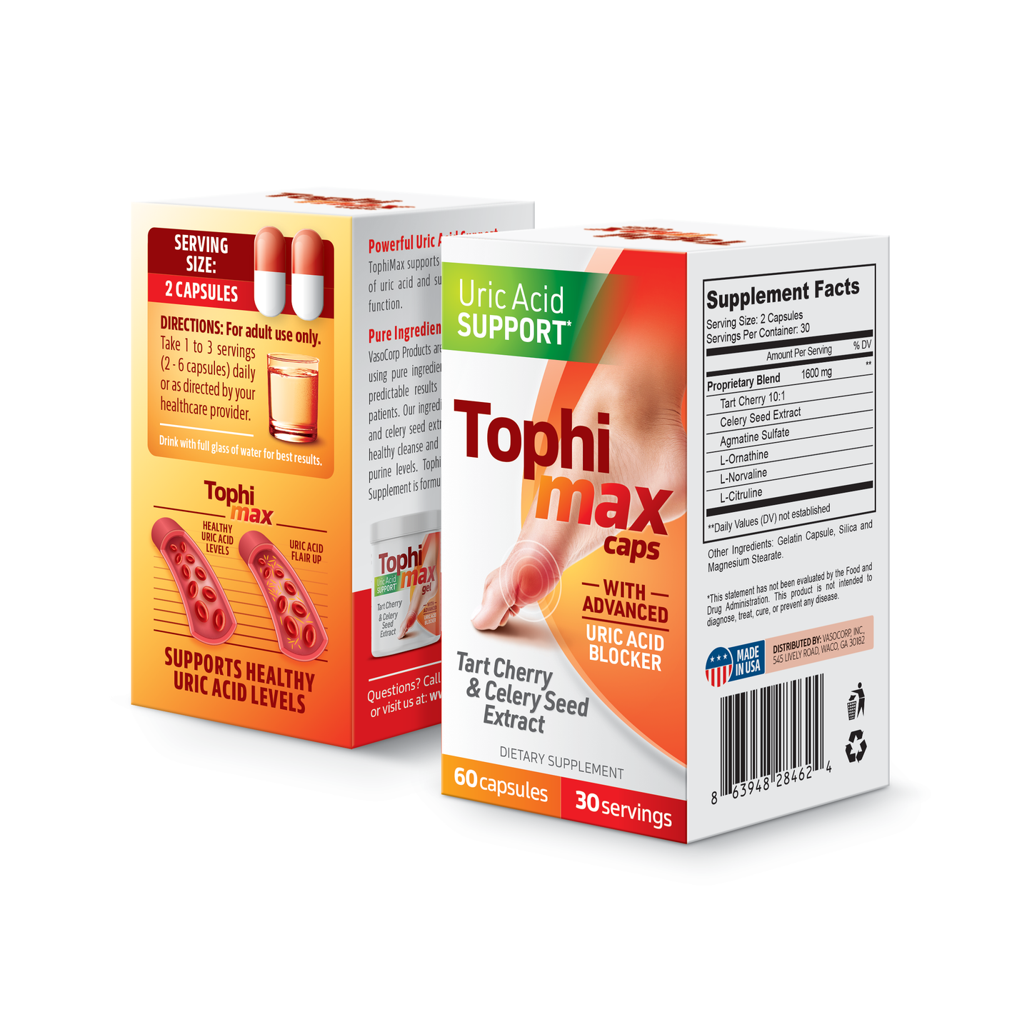 TophiMax Gout Uric Acid Support Supplement