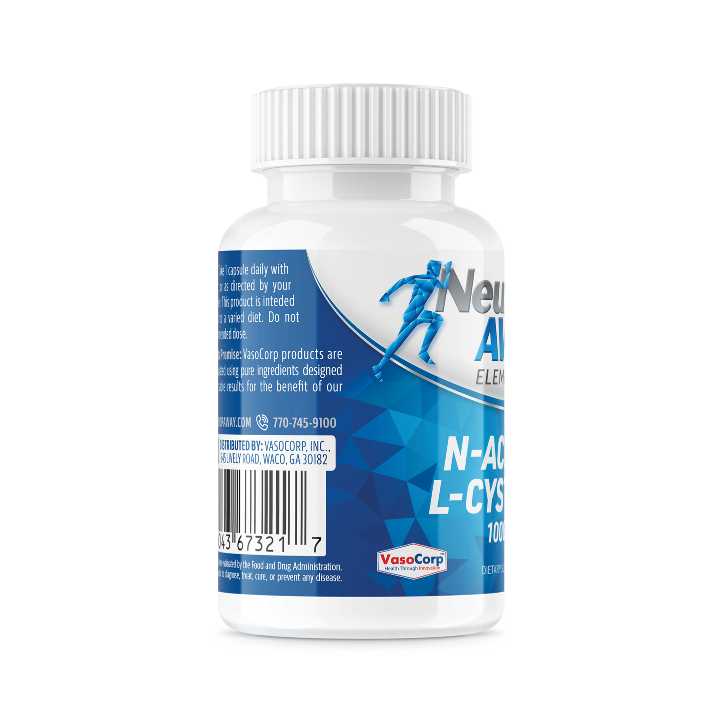 NeuropAWAY N-Acetyl L-Cysteine 1000mg 60ct Elements