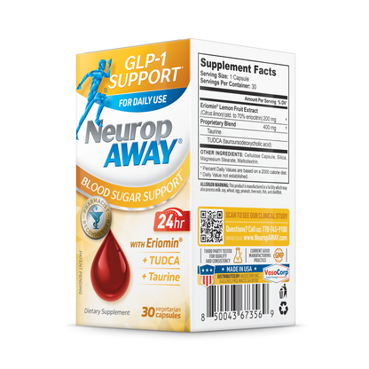 NeuropAWAY GLP-1 Support - Blood Sugar Support with Eriomin