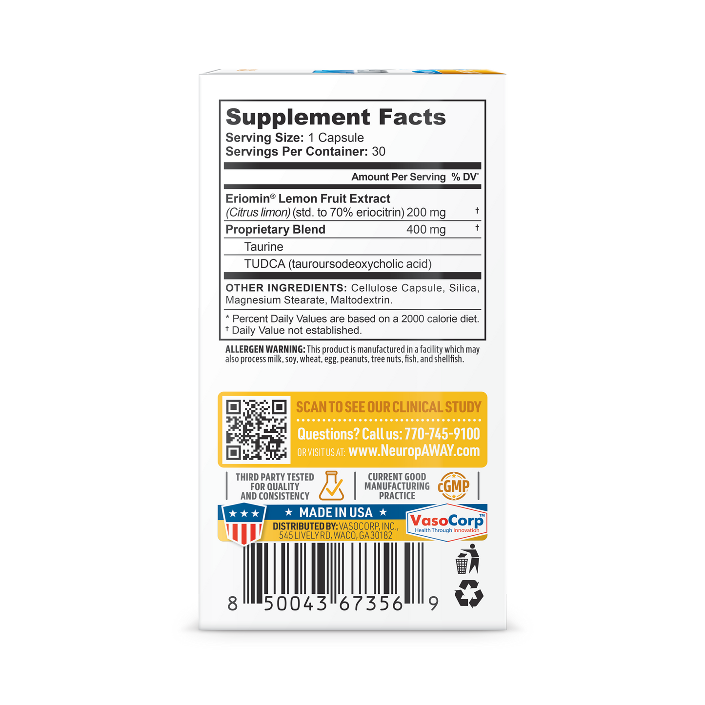 NeuropAWAY GLP-1 Support - Blood Sugar Support with Eriomin