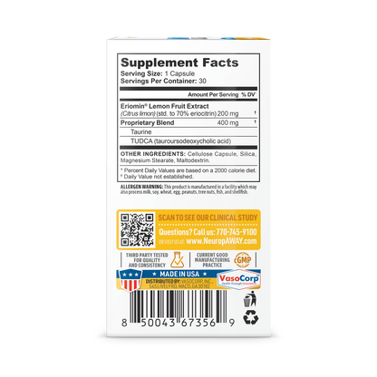 NeuropAWAY GLP-1 Support - Blood Sugar Support with Eriomin