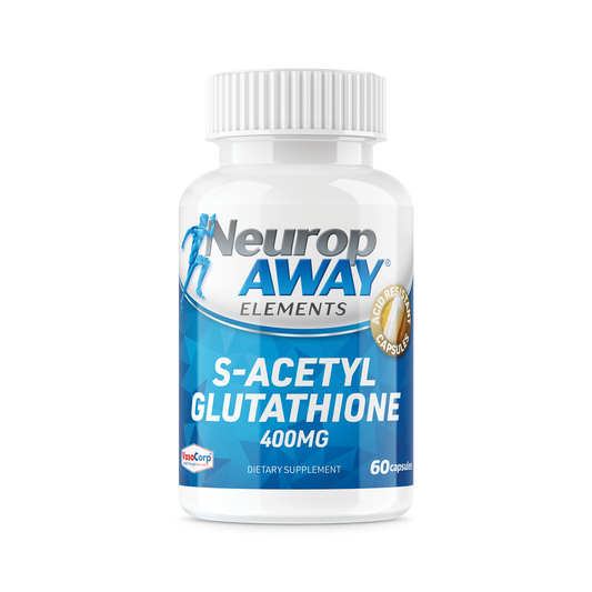 S-Acetyl-Glutathione 400mg Acid Resistant Capsules 60ct (60 400mg Capsules Per Bottle)